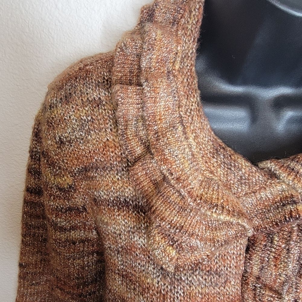 Ruby Rd. Ruffle neck cardigan sweater size XL - Picture 6 of 7